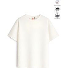 Belya Kids Wear Yazlık  Çocuk Tam Kalıp Baskısız Oversize Tişört