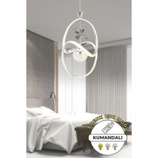 Kendal Krom Modern Sarkıt Avize 3 Renk Işık Salon Mutfak Yatak Odası