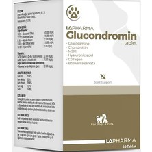 Lapharma Glucondromin Glukozamin & Kondroitin Kedi Köpek Eklem Tableti 60'lı
