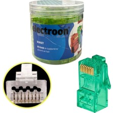 Electroon Yeşil Cat6 EZRJ45 Açık Uçlu Soket 8p/8c - 100ADET