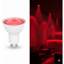 Kendal KES049R GU10 LED Spot Ampul 7W Kırmızı Işık (Dekoratif & Ambiyans Aydınlatma)