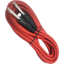 Fully G-526EK Anfi Uzatma Kablosu 6.3mm Mono 5 Metre Kırmızı