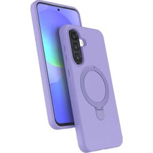 Elif Asya Ceyiz Tekstil Newface Samsung Galaxy A37 5g Regal Magsafe Standlı Kapak - Lila