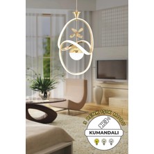 Kendal Gold Modern Sarkıt Avize 3 Renk Işık Salon Mutfak Yatak Odası