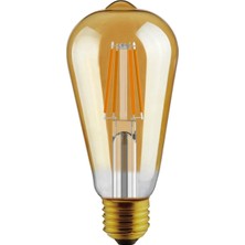 Kendal KES632 Cob Flamanlı LED Ampul 6W E27 Gün Işığı Dimmer Uyumlu Dekoratif Lamba