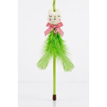 Terrien Figürlü ve Tüylü Interaktif Kedi Oyun Oltası