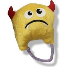 365Dükkan Ipli Peluş Canavar Figürlü Evcil Hayvan Oyuncağı Sarı