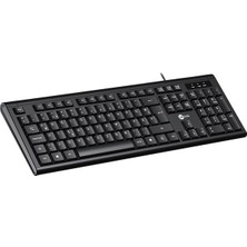 Zibox Lenovo Lecoo KB101 USB Kablolu Siyah Türkçe F Klavye (Numpadli)