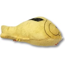 Beak's Peluş Balık Figürlü Kedi Oyuncağı Sarı