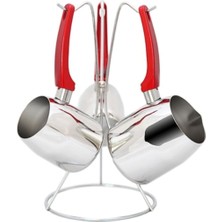 PremiumPort Pratik ve Şık 4 Parça Cezve Seti, Kahve Keyfinizi Taçlandırır