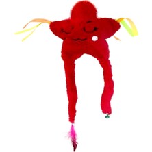 365Dükkan Kırmızı Yıldız Peluş Kedi Oyuncağı