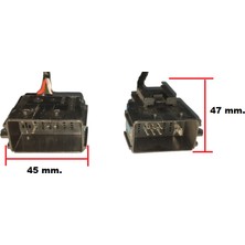 Gutsy Gn Soket 18 Erkek Ince Modul 8-10 Kablolu Sıyah