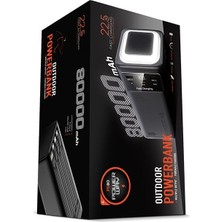 Zibox Powerway PD80 80.000MAH 22.5W Pd & Qc 3.0 Hızlı Şarj Destekli Dijital Göstergeli Powerbank