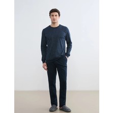 LC Waikiki Lc Waıkıkı Lacivert Standart Kalıp Erkek Pijama Takım