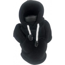 Siyah Vites Kılıfı Kapşonlu Sweatshirt, Şık ve Rahat Tasarım (1 Adet)
