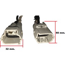Gutsy Gn Soket 2 Erkek Ana Gırıs 2 Kablolu Grı