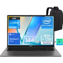 Asus Vivobook S16 S3607VA Intel Core I5 13420H 24GB 512GB SSD 16" 144Hz WIN11 Taşınabilir Bilgisayar - Webzone Çanta / 1 Yıl Kaspersky Yazılım Koruma Wz6