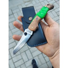 Göcen Epoksi Kabze Sırttan Kilitli  Çakı Erkekler Için Kişiselleştirilebilir Hediye Outdoor Kamp Bıçağı Kılıflı