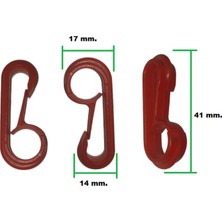 Gutsy Klıps Plastik Mapa (Kilitli Kanca) Araç Bagaj Filesi Üniversal (10 Adet)