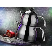 PremiumPort Mini Boy Inox Kulp Çelik Çaydanlık, Şık ve Dayanıklı Tasarım