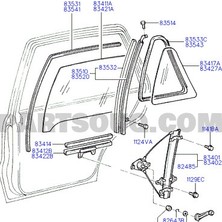Gutsy Hyundaı Cam Excel Kelebek Arka Sag