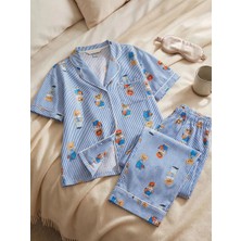LC Waikiki Lcw Dream Ekru Ayı Teddy Baskılı Kadın Pijama Takım