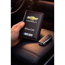 Kişiye Özel Chevrolet Logolu Termo Deri Ruhsat Kabı, Şık ve Kullanışlı Tasarım