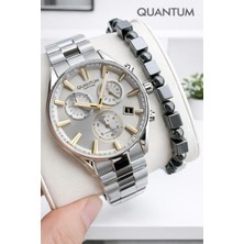 Quantum 10 Atm Suya Dayanıklı+ Bileklik Hediyeli Komple Çelik Erkek Kol Saati VS.BLKT.0929