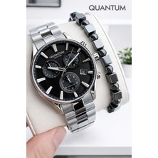 Quantum 10 Atm Suya Dayanıklı+ Bileklik Hediyeli Komple Çelik Erkek Kol Saati VS.BLKT.0931