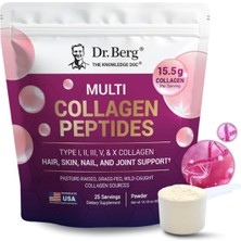 Dr. Berg Multi Collagen Peptides Powder Types I, Iı, Iıı, V, x - Unflavored 400GR.