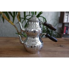 PremiumPort Küçük Boy Bakır Osmanlı Tarzı Çaydanlık Takımı, Zarif ve Şık Tasarım