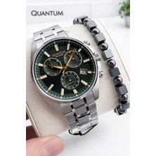 Quantum 10 Atm Suya Dayanıklı+ Bileklik Hediyeli Komple Çelik Erkek Kol Saati VS.BLKT.0926