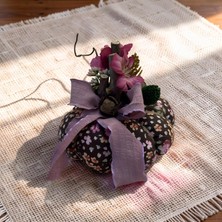 Florivya Romantik Vintage Bez Kabak Masa Ortası Çiçeği Dekoratif Yapay Çiçek Aranjmanı