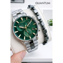 Quantum 10 Atm Suya Dayanıklı+ Bileklik Hediyeli Komple Çelik Erkek Kol Saati VS.BLKT.0927