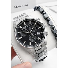 Quantum 10 Atm Suya Dayanıklı+ Bileklik Hediyeli Komple Çelik Erkek Kol Saati VS.BLKT.0925