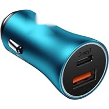 Hakay Yüksek Güçlü 60W USB Tip A ve C Şarj Cihazı