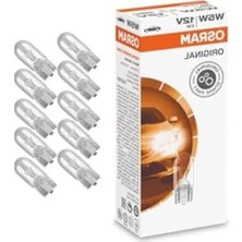 Hakay 12V T10 W5W Dipsiz Ampul 10'lu Paket