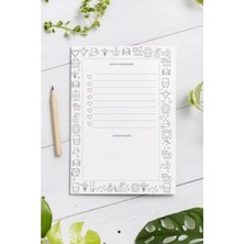 Hakay Magnetli Alışveriş Listesi Not Defteri, 60 Sayfa, A6 Boyut