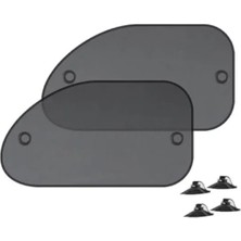 Hakay Uv Korumalı 2 Adet Araç Yan Cam Güneşlik Sineklik 65X38 cm