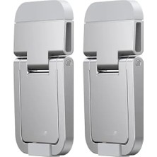 Hakay Ince Laptop Ayaklık Seti, 2 Adet, Gümüş