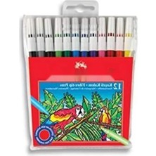 Hakay Yıkanabilir 12 Renk Keçeli Kalem Seti, Su Bazlı Mürekkep