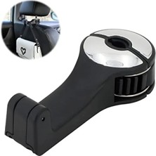 Hakay Araç Koltuğu Kancası ve Cep Telefonu Tutucu - Çok Amaçlı, 360° Döner