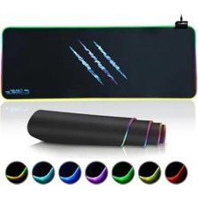 Hakay Mikrofiber Yüzeyli Rgb Dikişli Xl Mousepad - 80X30CM