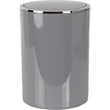 Hakay 6 Lt Kapasiteye Sahip Gri Renkli Dekoratif Çöp Kovası