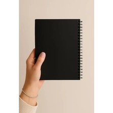 Hakay Çizgisiz Spiralli Not Defteri - A5 Boyut, 60 Yaprak