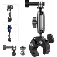 Hakay 360° Döner Kamera ve Telefon Montaj Kelepçesi - Alüminyum ve Silikon