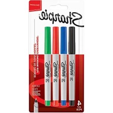 Hakay Süper Ince Uçlu 4'lü Kalem Seti, Karışık Renkler