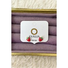 Evalia Çilek Figürlü Çocuk Küpe