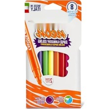 Hakay 8'li Yıkanabilir Fosforlu Keçeli Boya Kalemi