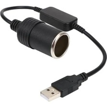 Hakay USB 2.0 Araç Çakmaklığı Çevirici - 5V 2A'DAN 12V 800MAH